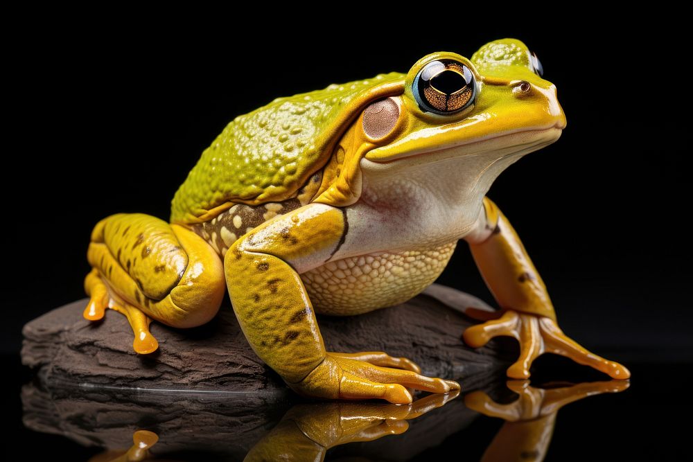 Wildlife frog amphibian reptile. AI generated Image by rawpixel.
