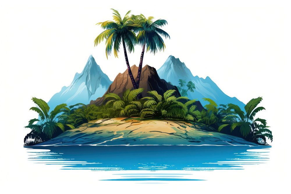 Land landscape outdoors tropical. AI generated Image by rawpixel.