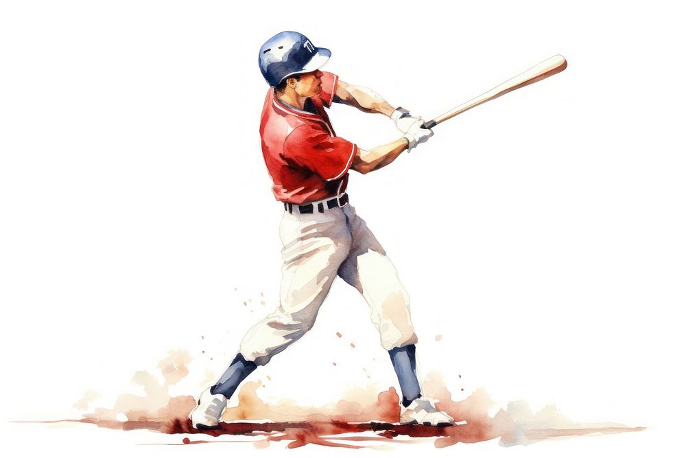 Baseball athlete cartoon helmet. AI generated Image by rawpixel.