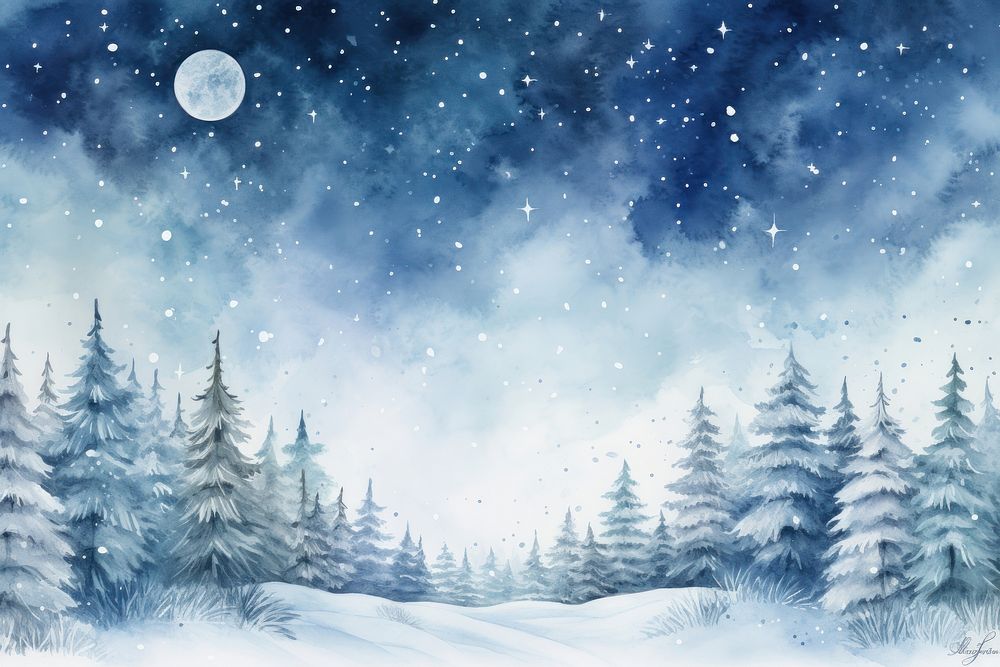 Snow backgrounds landscape astronomy. 