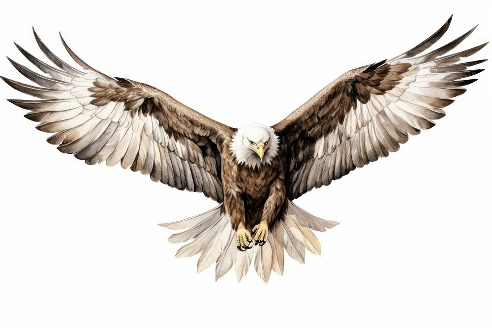 Animal flying eagle bird. AI generated Image by rawpixel.