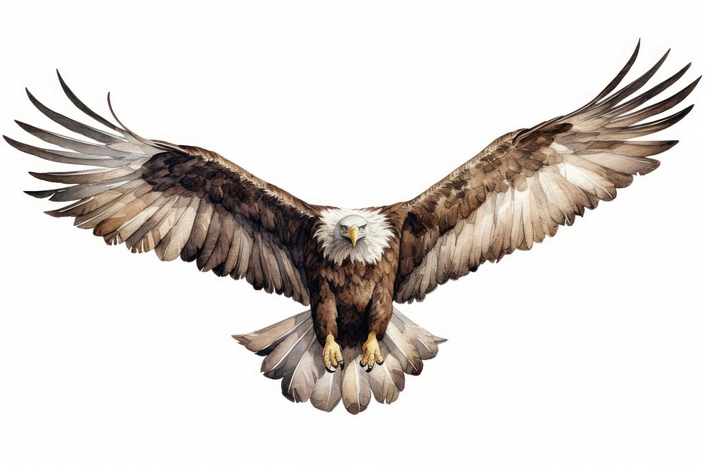 Vulture animal flying eagle. AI generated Image by rawpixel.