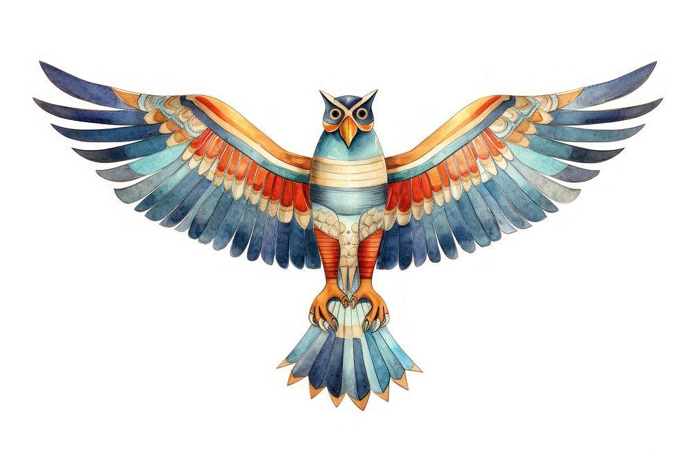 Animal flying bird white background. AI generated Image by rawpixel.