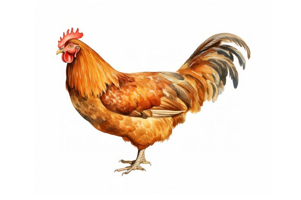 Chicken poultry animal brown. AI generated Image by rawpixel.