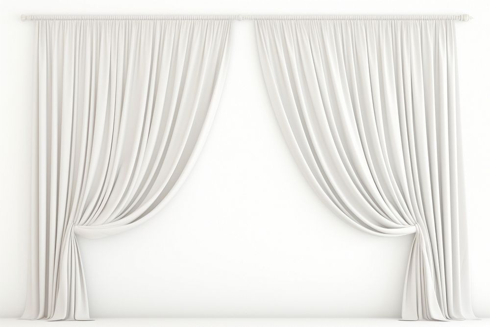 Curtain backgrounds white white background. AI generated Image by rawpixel.