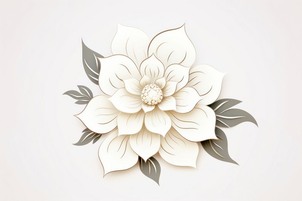 Flower pattern dahlia plant. AI generated Image by rawpixel.