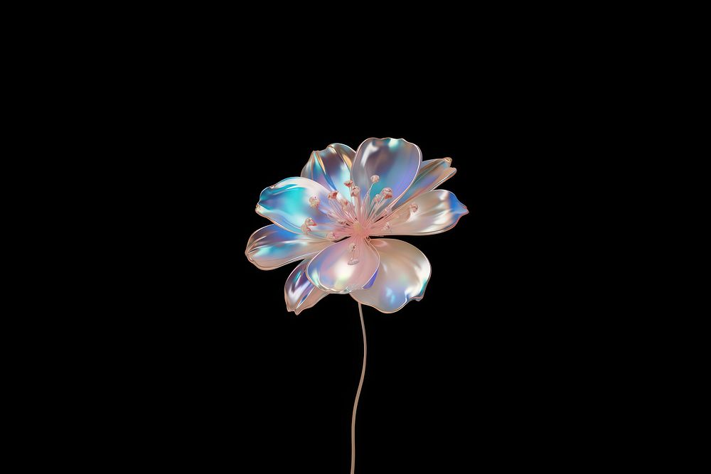 Flower jewelry petal plant. AI generated Image by rawpixel.