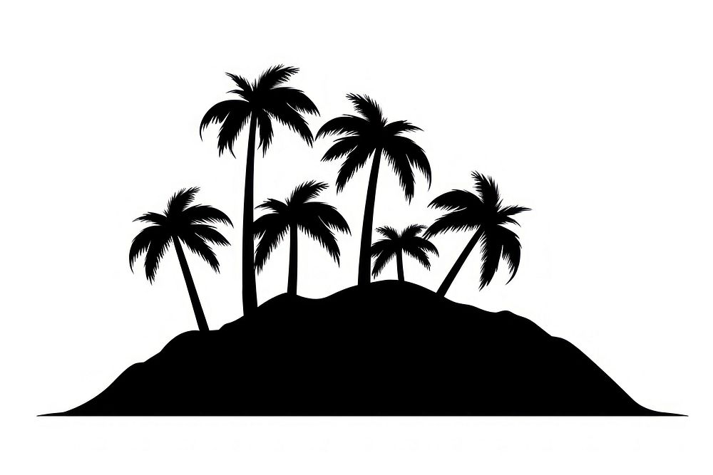 Silhouette outdoors tropical nature. AI generated Image by rawpixel.