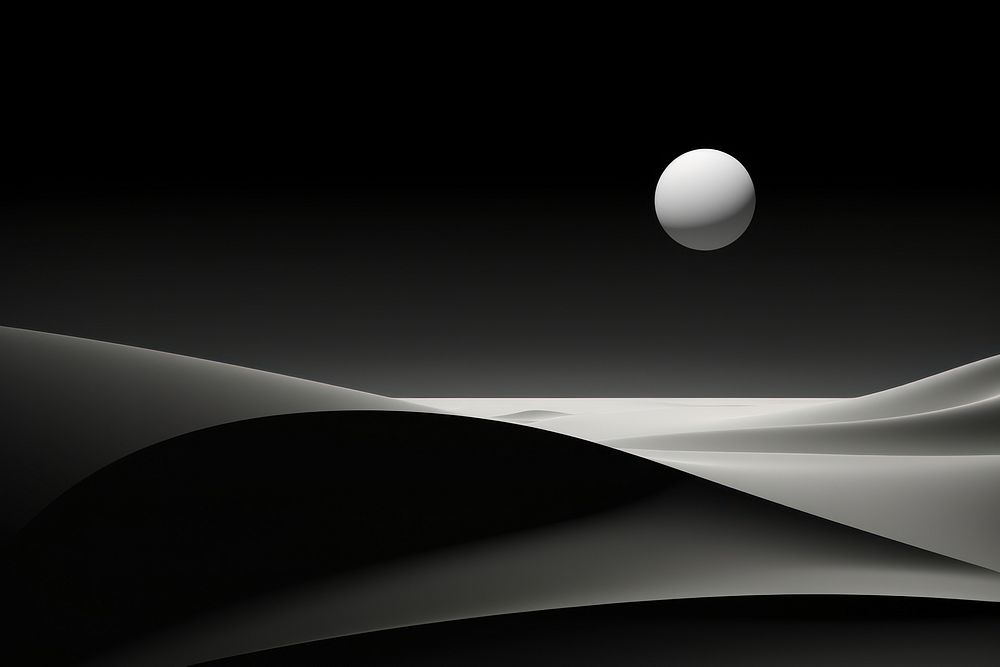 Night black white moon. AI generated Image by rawpixel.