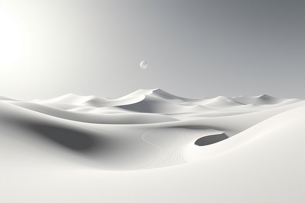 Landscape nature white snow. AI generated Image by rawpixel.
