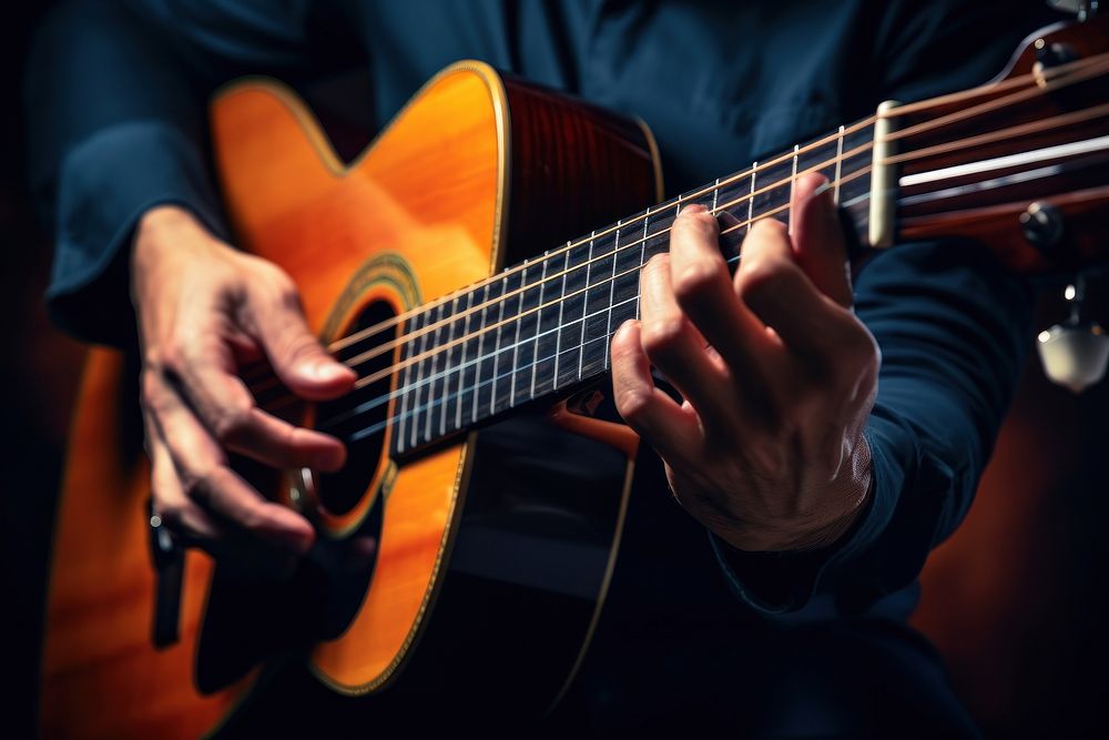 Musician hand recreation guitarist. AI generated Image by rawpixel.