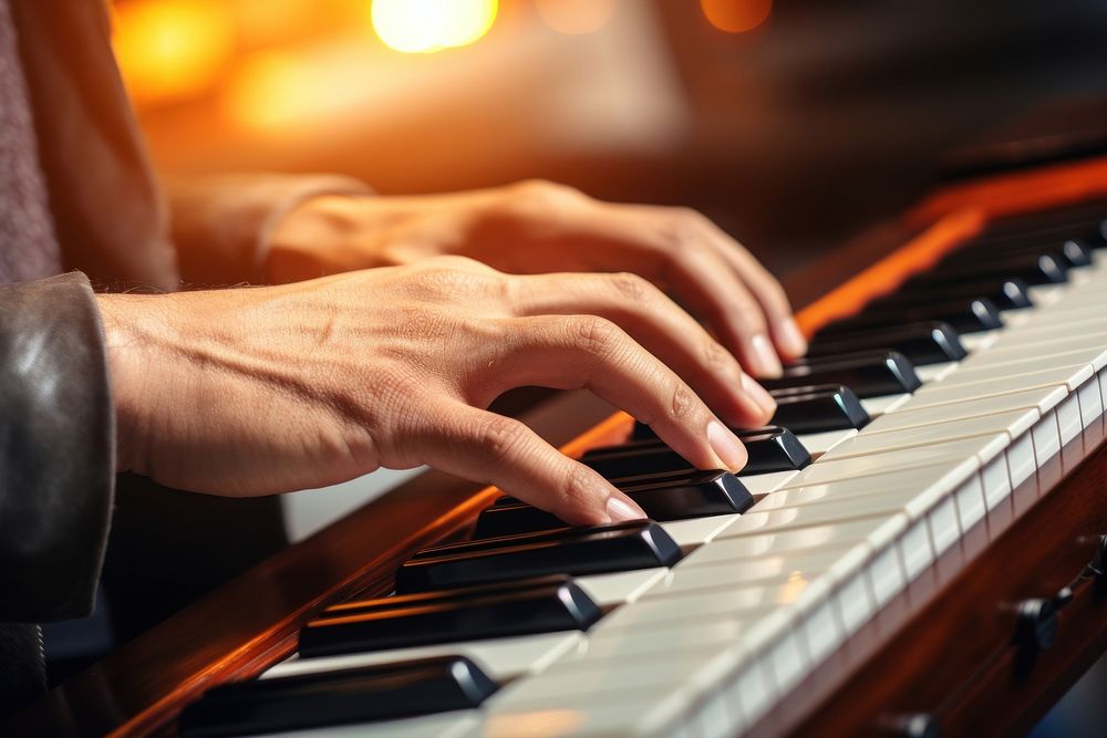 Musician recreation performer keyboard. AI generated Image by rawpixel.