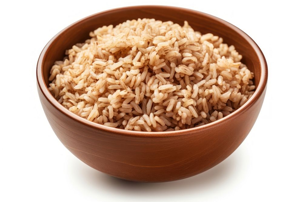 Rice brown food dish. AI generated Image by rawpixel.