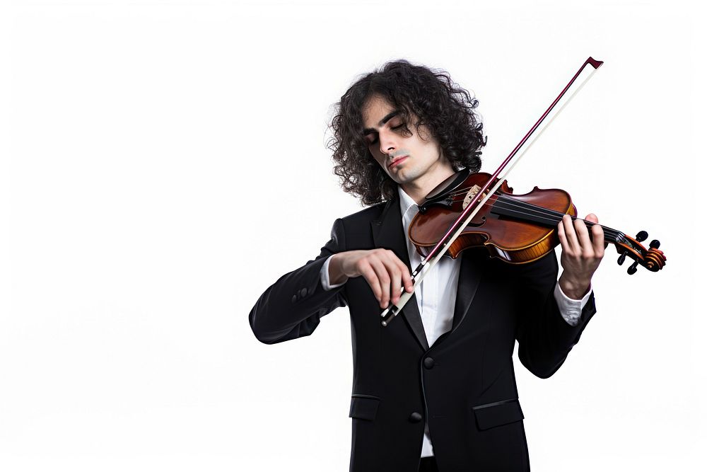Musician portrait violin adult. AI generated Image by rawpixel.