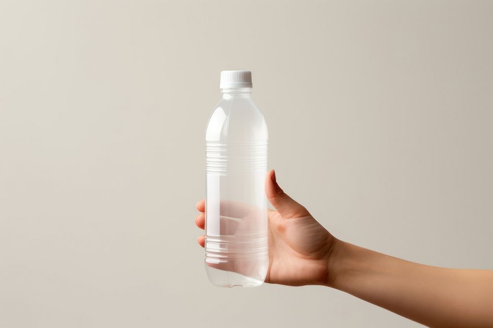 Bottle holding plastic drink. AI generated Image by rawpixel.