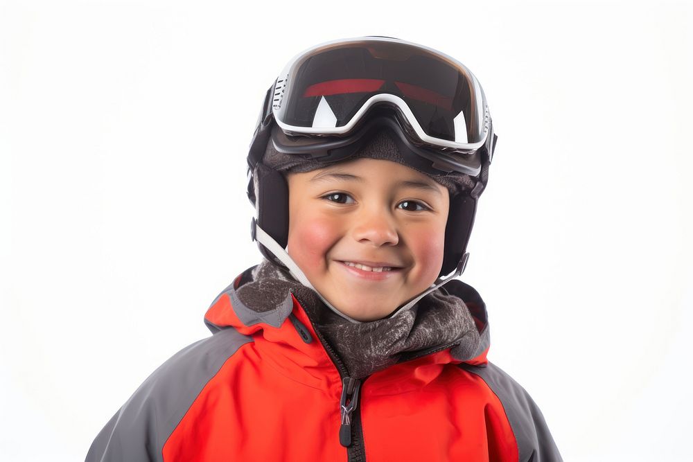 Portrait helmet skiing photo. AI generated Image by rawpixel.