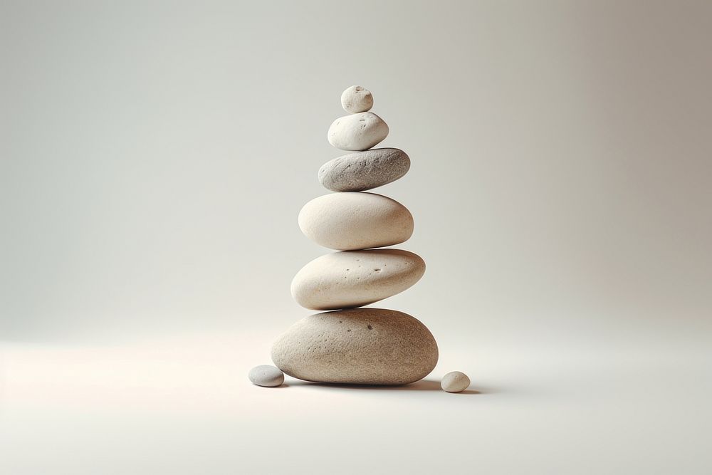 Balance pebble stone simplicity. 