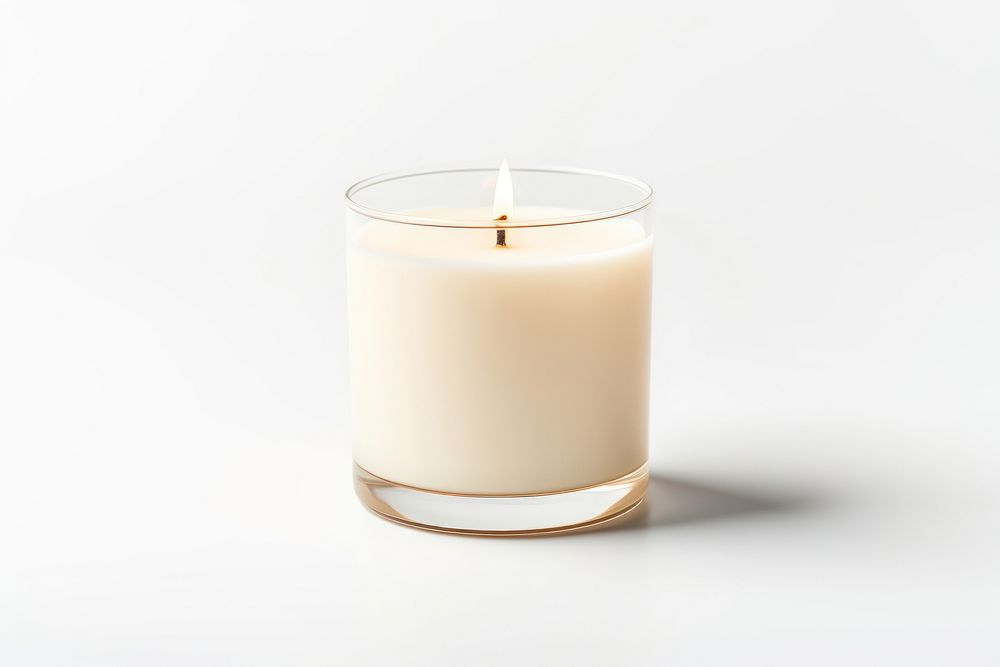 Candle milk white background simplicity. AI generated Image by rawpixel.