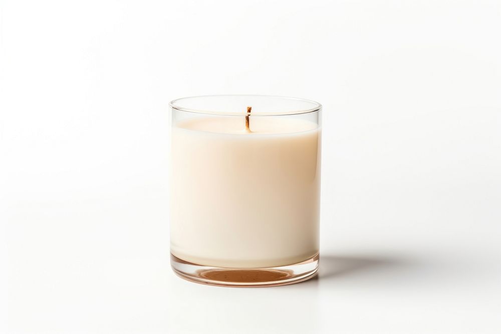 Candle drink milk white background. AI generated Image by rawpixel.