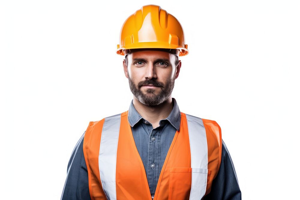 Hardhat helmet adult white background. AI generated Image by rawpixel.