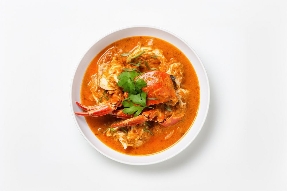 Curry food seafood plate. AI generated Image by rawpixel.