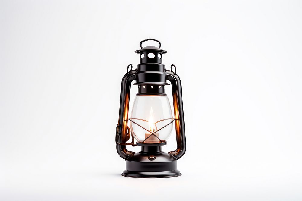 Lantern bottle lamp white background. AI generated Image by rawpixel.