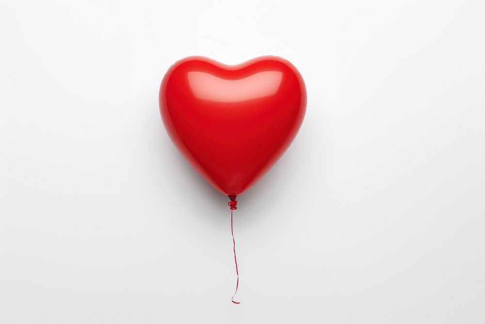 Balloon heart red heart shape. AI generated Image by rawpixel.