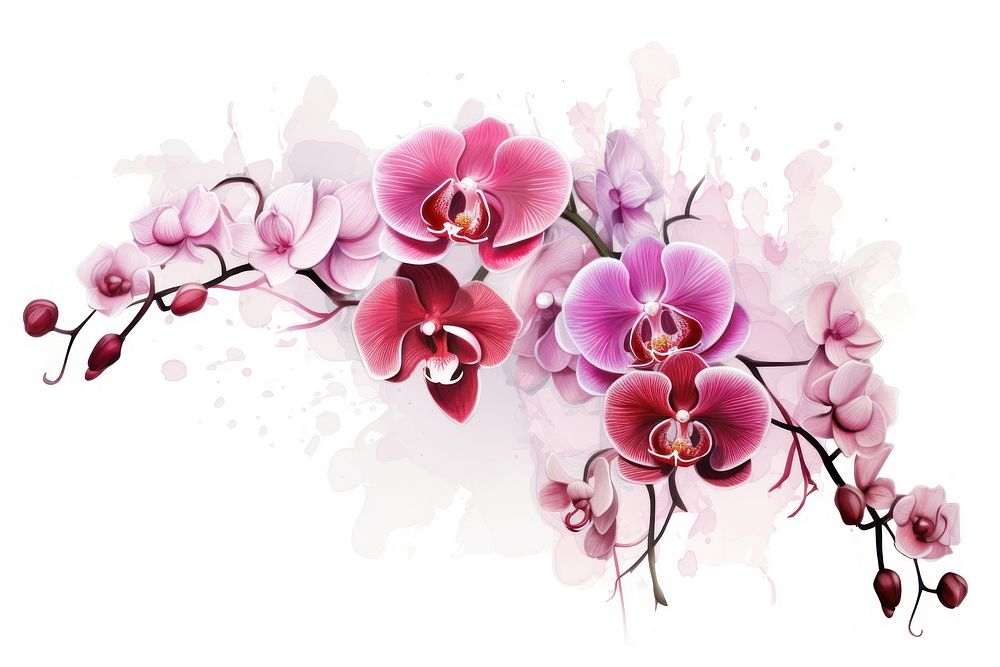 Flower orchid plant inflorescence. AI generated Image by rawpixel.