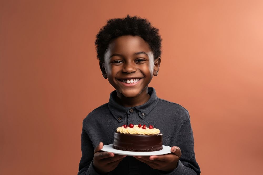 Cake portrait dessert smiling. AI generated Image by rawpixel.