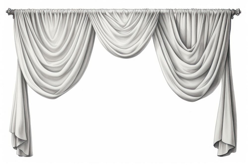 Curtain white background architecture furniture. AI generated Image by rawpixel.