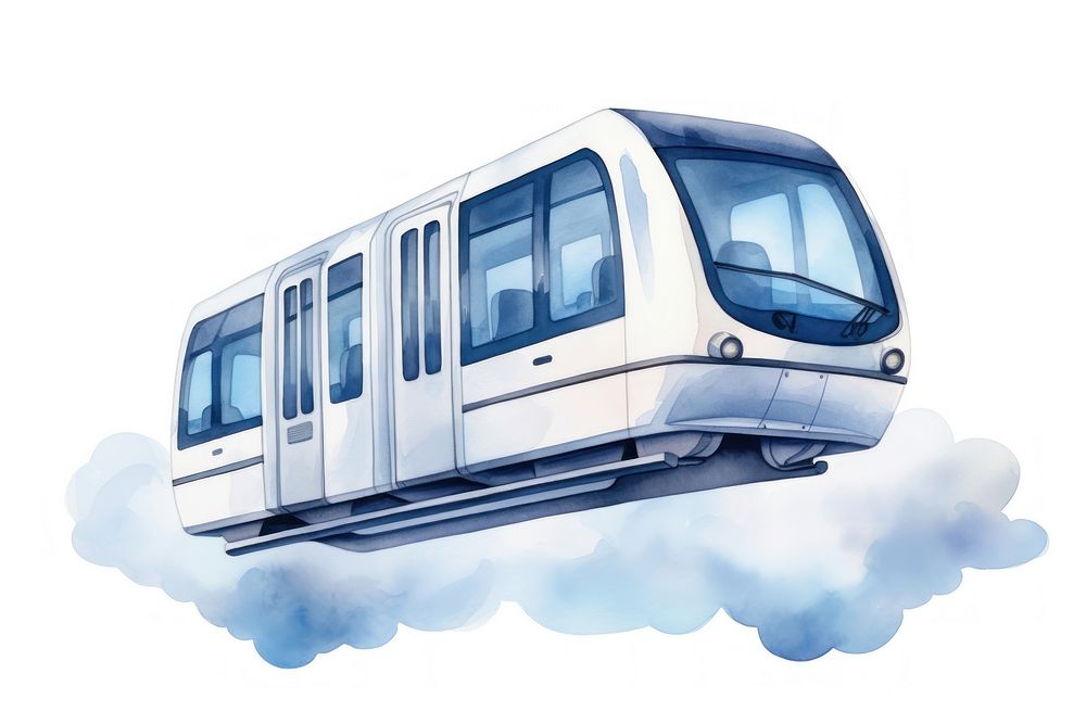 Monorail vehicle train bus. AI generated Image by rawpixel.