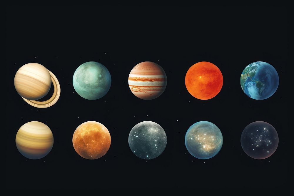 Astronomy planet galaxy sphere. AI generated Image by rawpixel.