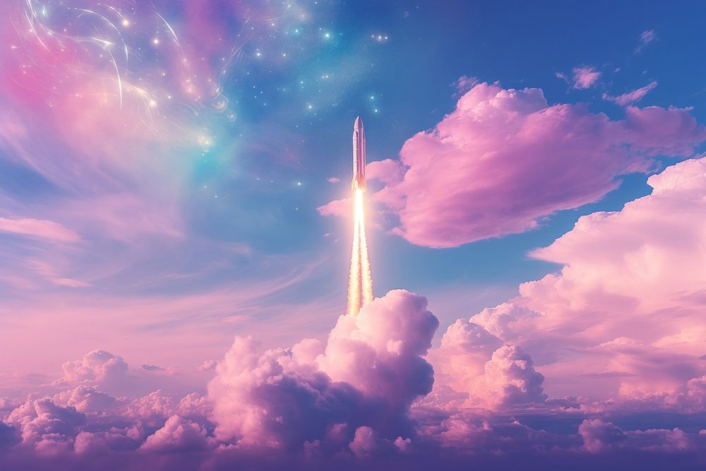 Sky outdoors missile nature. AI generated Image by rawpixel.