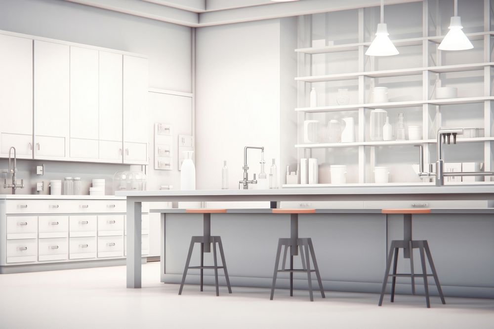 Furniture kitchen architecture countertop. AI generated Image by rawpixel.