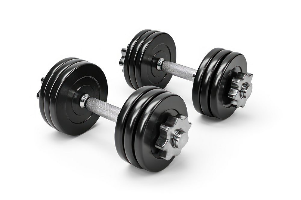 Dumbbell sports gym white background. AI generated Image by rawpixel.