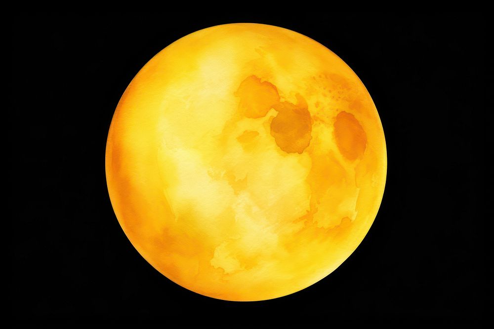 Moon astronomy outdoors yellow. AI generated Image by rawpixel.