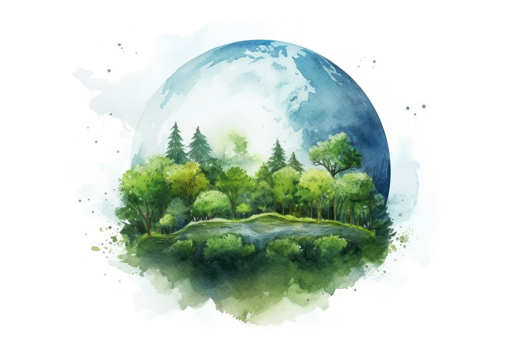 Planet landscape outdoors nature. AI generated Image by rawpixel.