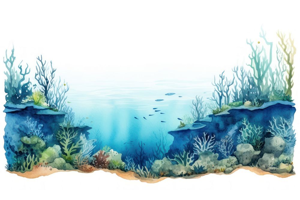 Outdoors aquarium nature ocean. AI generated Image by rawpixel.