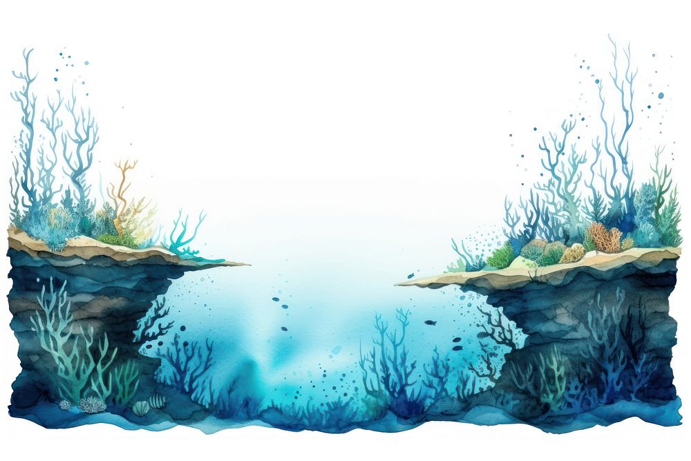 Aquarium outdoors nature ocean. AI generated Image by rawpixel.