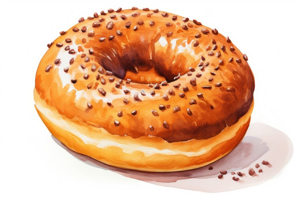 Bagel donut bread food. AI generated Image by rawpixel.