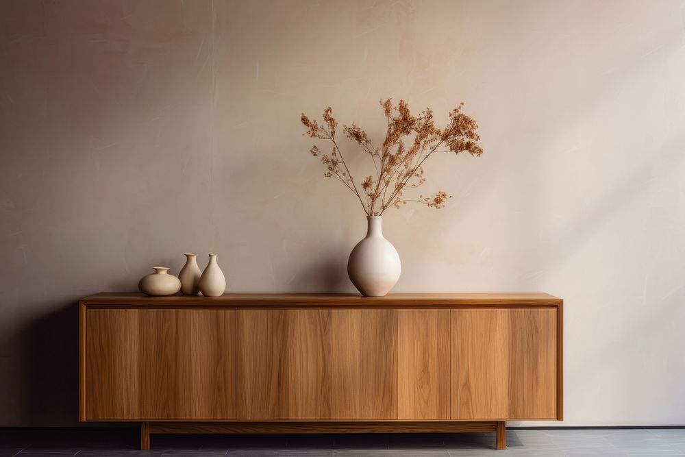 Wall wood architecture sideboard