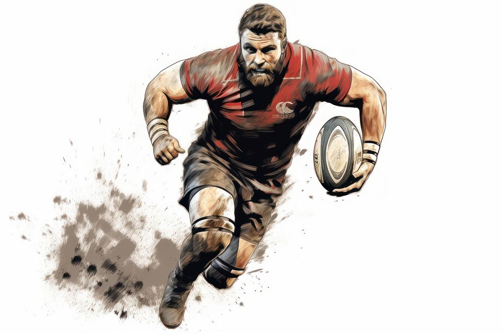 Rugby adult determination competition. AI generated Image by rawpixel.