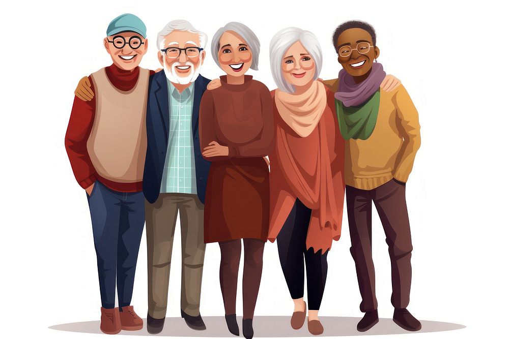People adult happy togetherness. AI generated Image by rawpixel.