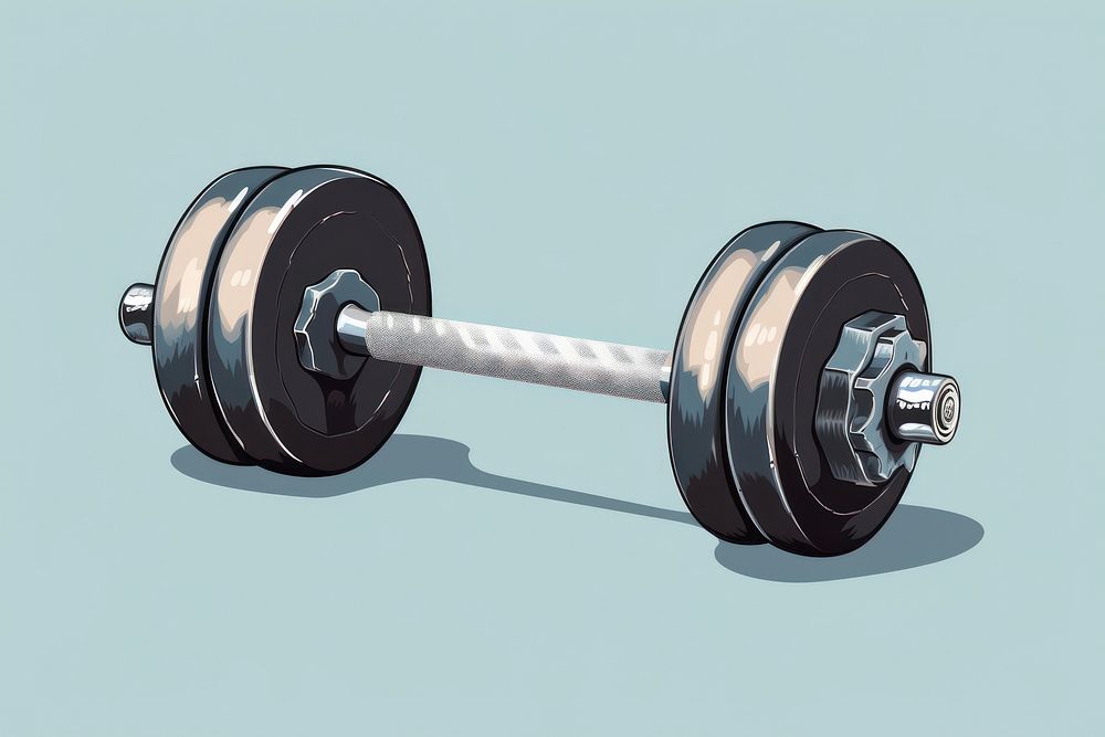 Dumbbell sports wheel gym. AI generated Image by rawpixel.