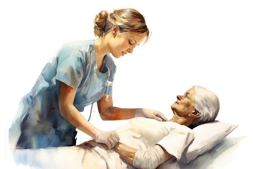 Patient hospital adult nurse. AI generated Image by rawpixel.