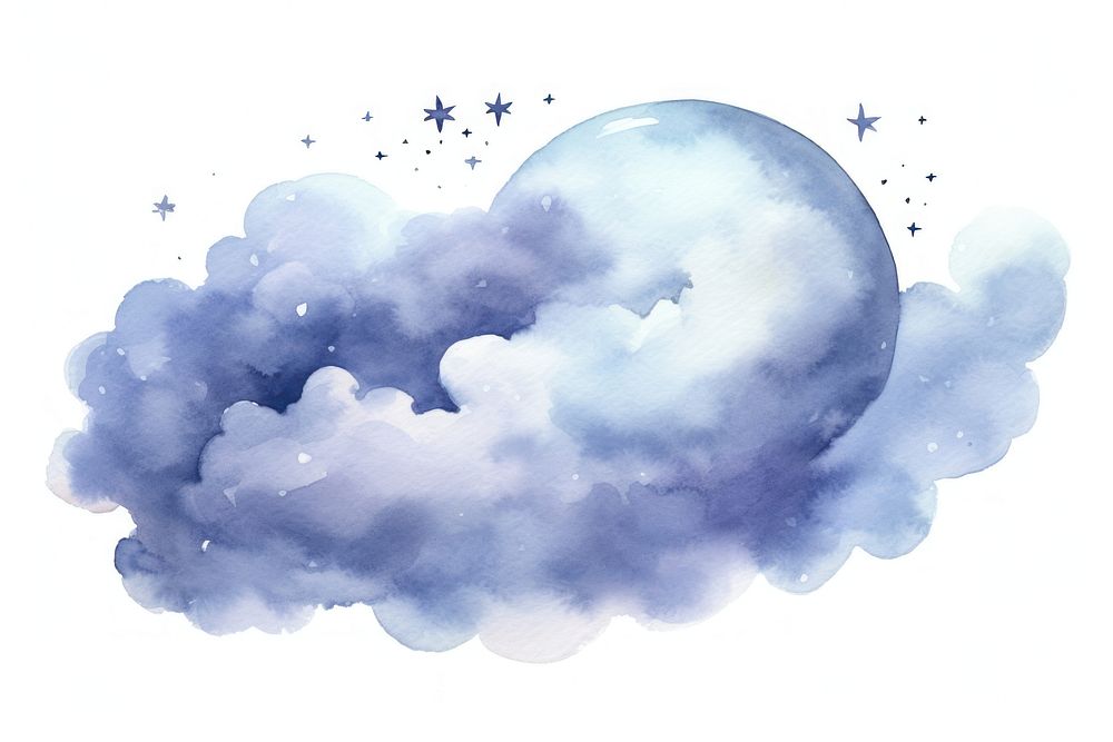 Outdoors nature cloud night. AI generated Image by rawpixel.
