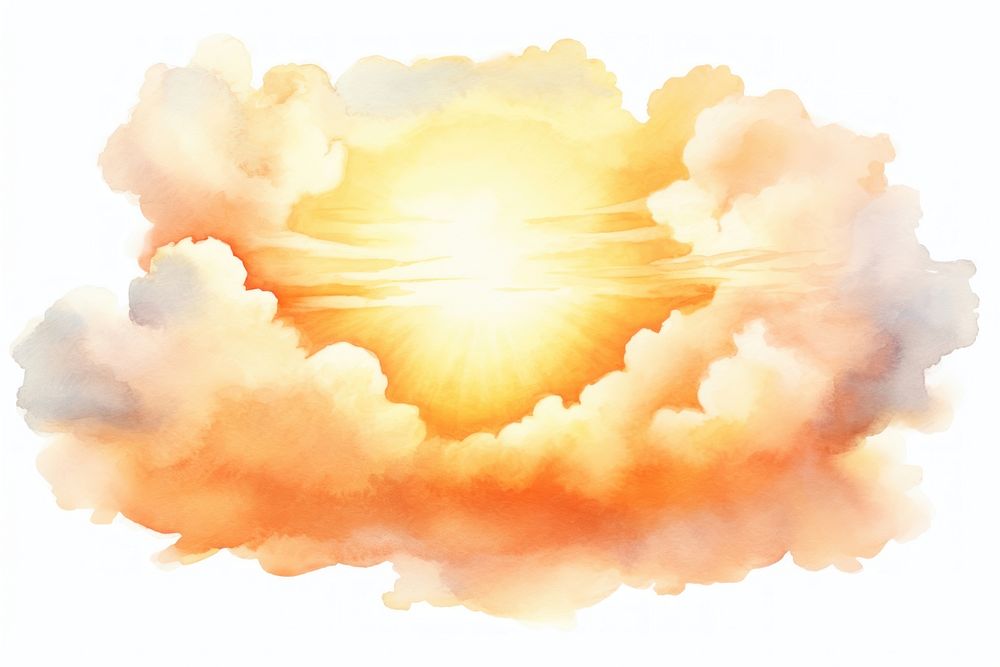 Cloud sky sun backgrounds. AI generated Image by rawpixel.
