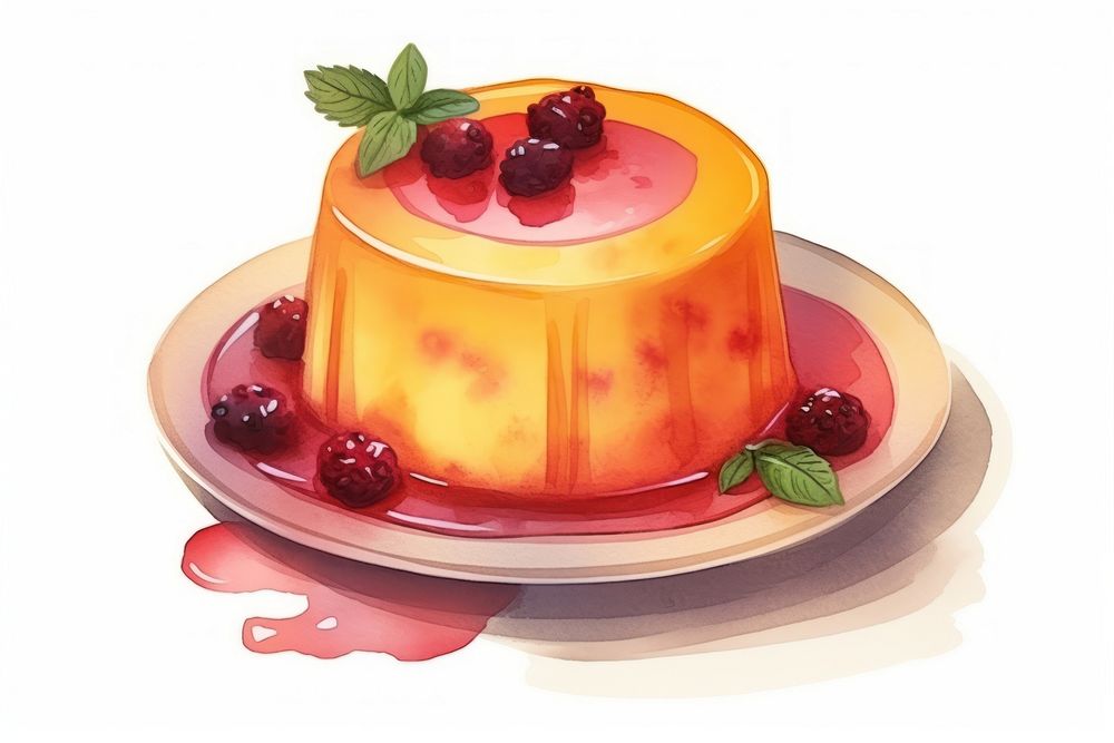 Dessert fruit food cake. AI generated Image by rawpixel.