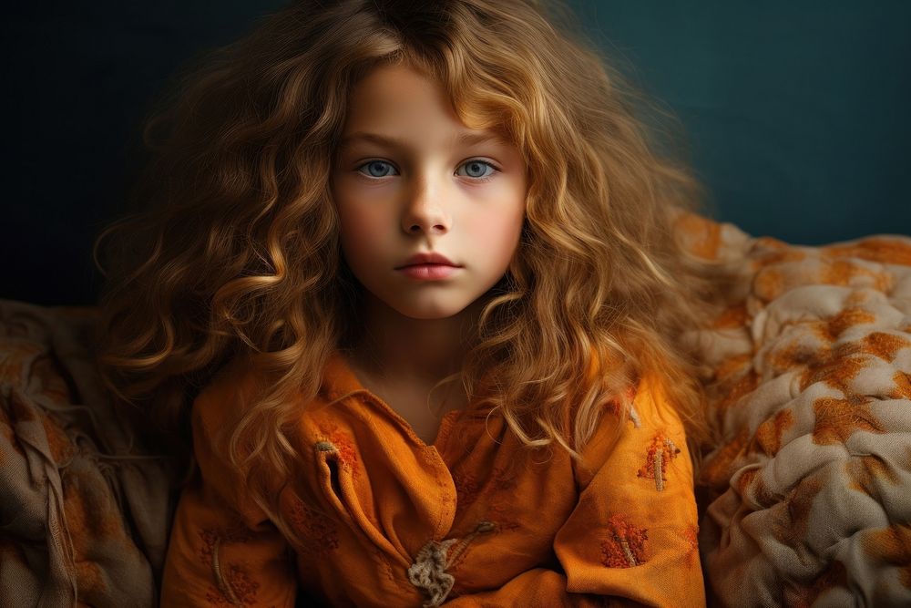 Fashion portrait child girl. AI generated Image by rawpixel.