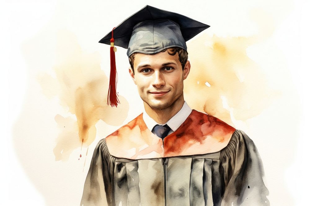 Graduation portrait intelligence certificate. 